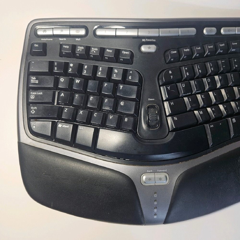 Microsoft Natural‎ Ergonomic 4000 V1.0 Wired Keyboard TESTED AND WORKS! - Picture 2 of 10